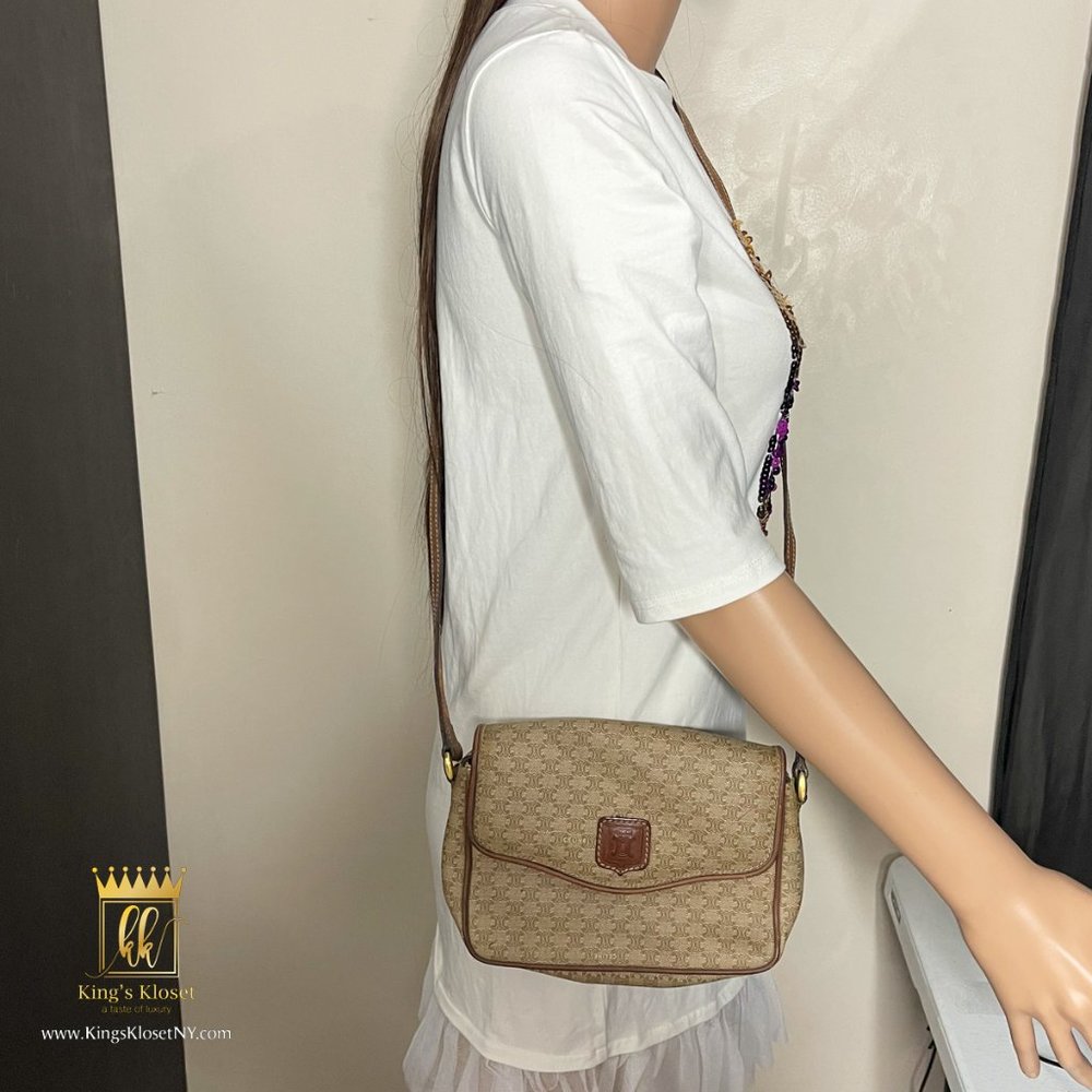 CELINE TRIOMPHE VINTAGE CROSSBODY BAG - Picture 2 of 9